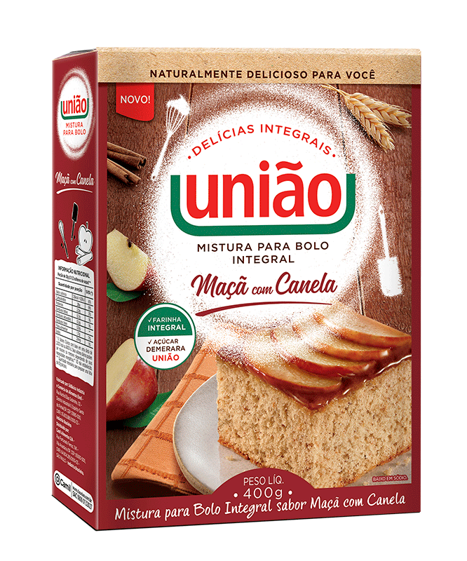 Mistura para Bolo Integral de Maçã com Canela